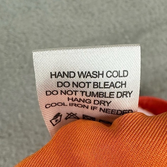 LOVERS AND FRIENDS Orange Ruched Wrap Mini Skirt Size M - Picture 6 of 8